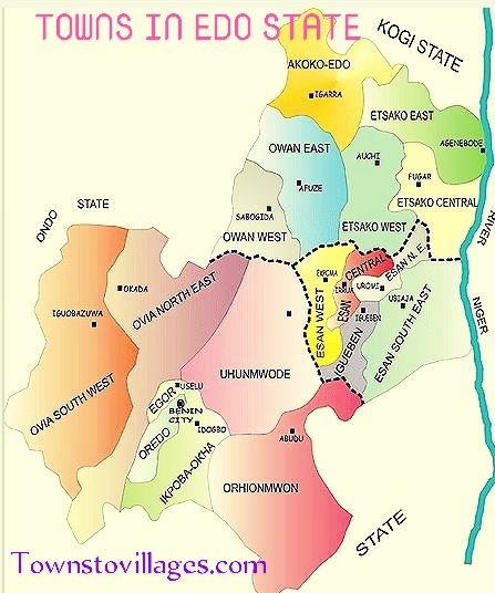 TOWNS IN EDO STATE